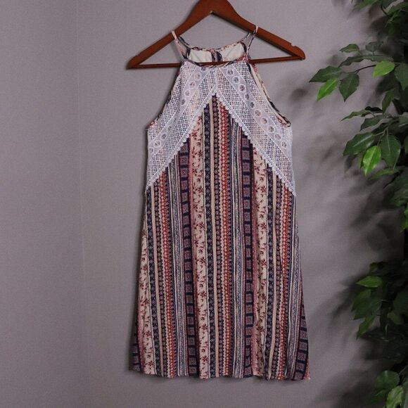 Alter'd State Boho Lace Sleeveless Summer Mini Dress - Picture 1 of 9
